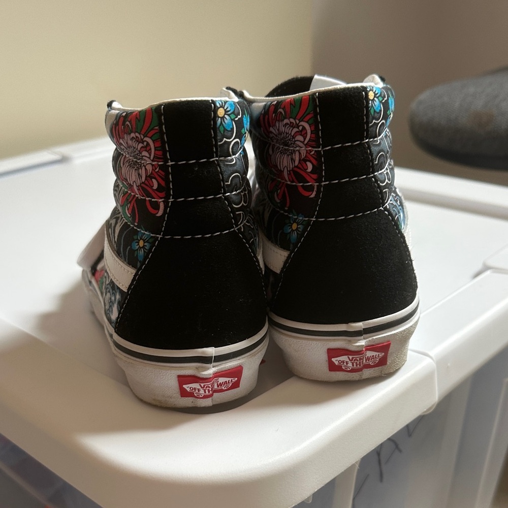 Vans Classic Black and White High-Tops - Picture 3 of 8